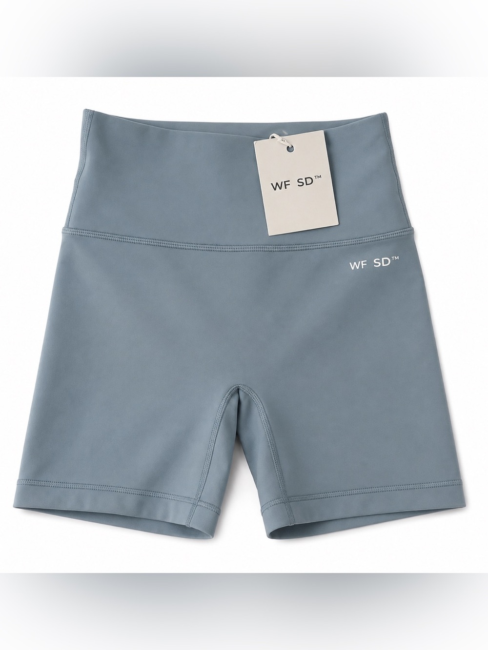 White Fox X Sarah’s Day light teal active shorts